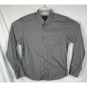 UNTUCKIT Gray Long Sleeve Button Up Dress Shirt Men's Size Medium